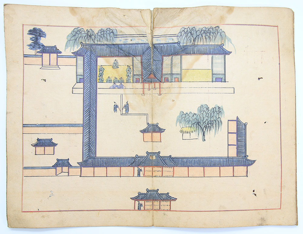 1791년 작성, 정조 연간 문신들의 모임을 그림과 글로 기록한 [금오계첩(金吾稧帖)]